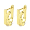 Brass Letter Stud Earrings for Women EJEW-A038-01K-G-1
