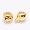 Brass Small Bell Charms LS-KK-P046-01G-8mm-NR-1