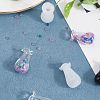 Glass Vase Miniature Flowerpot Ornaments AJEW-SP0002-41B-7
