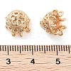 Brass Micro Pave Clear Cubic Zirconia Pendants KK-U028-03G-3