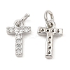 Brass Micro Pave Grade AAA Cubic Zirconia Charms LS-ZIRC-P067-11P-T-NR-2