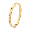 Eye 304 Stainless Steel Rhinestone Bangles for Women BJEW-Z092-09G-5