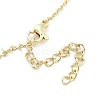 Brass Micro Pave Clear Cubic Zirconia Pendant Necklaces NJEW-B101-03G-04-3