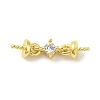Brass Micro Pave Cubic Zirconia Peg Bails KK-K371-19G-1