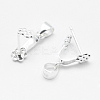 Anti-Tarnish Rhodium Plated 925 Sterling Silver Pendant Bails STER-E050-09P-2