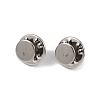 304 Stainless Steel Butterfly Clutches Pin Backs STAS-P262-03P-02-1