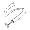 Alloy Pendant Necklace NJEW-B103-01AS-03-2