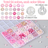 DIY Round Imitation Acrylic Pearl and Glass Beads Jewelry Making Finding Kits DIY-SP0002-78E-2