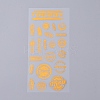 Waterproof Self Adhesive Hot Stamping Stickers Sets DIY-L030-07E-1