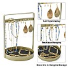 Iron Jewelry Display Stands with Trays ODIS-M005-01B-4