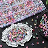 1200Pcs 24 Style Transparent Acrylic Enamel Beads MACR-YW0001-66-6