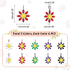 30Pcs 5 Colors Ion Plating(IP) 304 Stainless Steel Charms STAS-UN0041-62-3