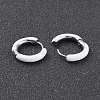 Two Tone 304 Stainless Steel Chunky Huggie Hoop Earrings with Enamel for Women EJEW-C043-11-09P-3