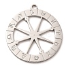 Non-Tarnish 304 Stainless Steel Pendants STAS-E199-10P-1
