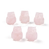 Natural Rose Quartz Owl Display Decorations G-N345-04B-1