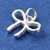 925 Sterling Silver Bowknot Charms STER-M119-05C-S-2