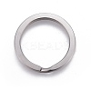 Tarnish Resistant 304 Stainless Steel Split Key Ring Clasps STAS-L226-007E-2