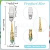 Faceted Acrylic Rondelle Beaded Credit Card Clip Puller AJEW-PH01535-2