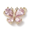 Brass Micro Pave Cubic Zirconia Charms X-KK-G491-28G-03-1