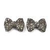 Bowknot Shape Polymer Clay Rhinestone Beads CLAY-NH0001-05A-1