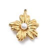 ABS Plastic Imitation Pearl Pendants STAS-R155-052C-G-1