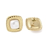 316 Surgical Stainless Steel & CCB Imitation Pearl Stud Earrings for Women LS-STAS-B063-03G-03-2