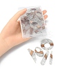 20Pcs 10 Styles Transparent Resin & Walnut Wood Big Pendants RESI-YW0001-31-6