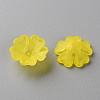 Transparent Frosted Acrylic Bead Caps MACR-S371-04A-717-2