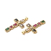 Rack Plating Eco-Friendly Brass Micro Pave Cubic Zirconia Pendants LS-KK-A177-05G-3
