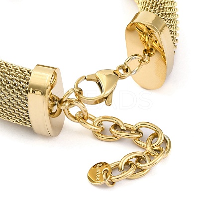 304 Stainless Steel Bracelet for Women BJEW-U009-04G-01-1