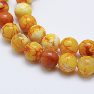 Natural Crackle Agate Beads Strands X-G-K203-88-8mm-1