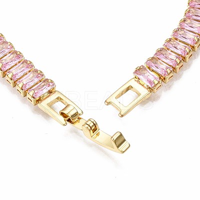 Cubic Zirconia Classic Tennis Bracelet ZIRC-S067-073G-NF-1