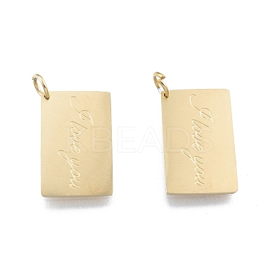 Ion Plating(IP) 304 Stainless Steel Pendants STAS-T060-17G-1
