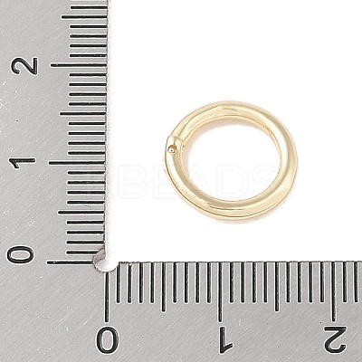Brass Locking Jump Rings KK-S369-01G-04-1