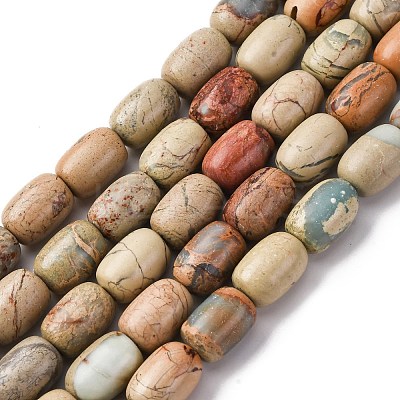 Natural Aqua Terra Jasper Beads Strands G-L624-C03-14x10mm-1
