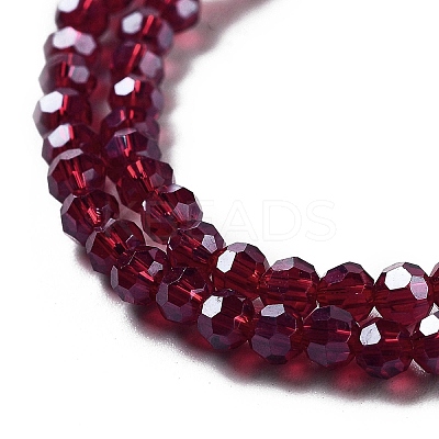 Electroplate Transparent Glass Beads Strands LS-EGLA-A035-T3mm-A02-1