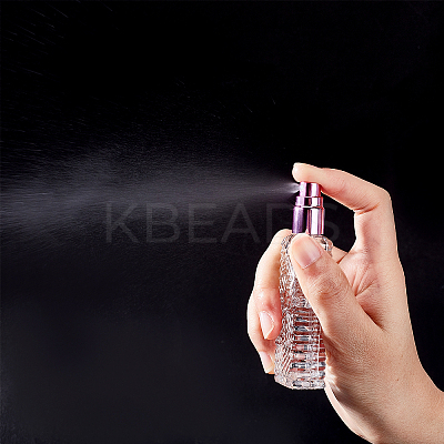 14Pcs 7 Colors Refillable Glass Plastic Spray Bottles MRMJ-BC0002-90-1