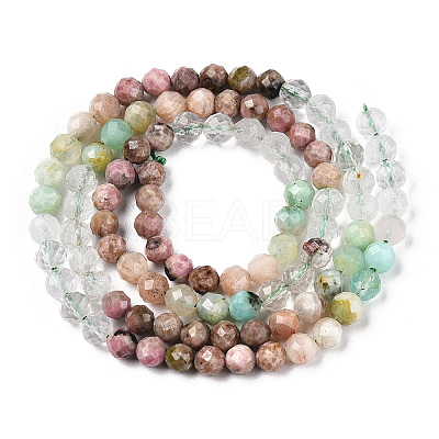 Natural & Synthetic Mixed Gemstone Beads Strands G-D080-A01-01-21-1