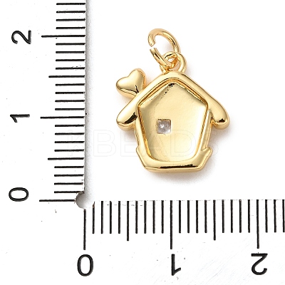 Brass Micro Pave Cubic Zirconia Pendants LS-KK-I383-05G-02-1