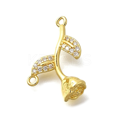 Brass Micro Pave Cubic Zirconia Beads KK-D295-11G-1