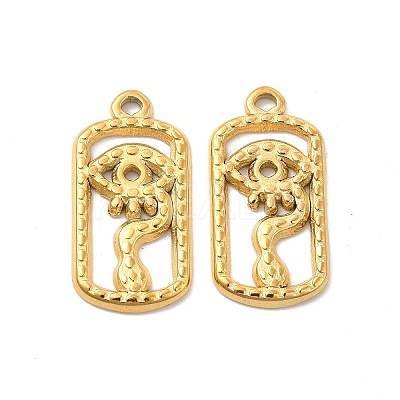 Ion Plating(IP) 304 Stainless Steel Pendants STAS-B032-01G-1
