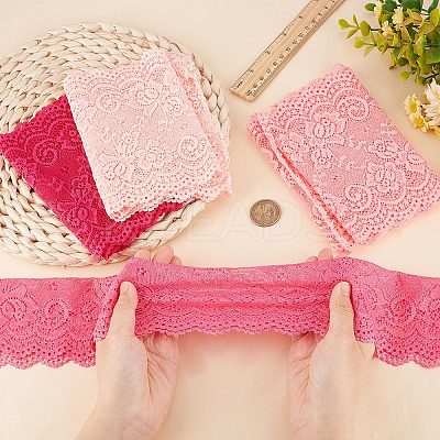 4 Yards 4 Colors Flower Wavy Edge Lace Trim OCOR-GF0002-59-1