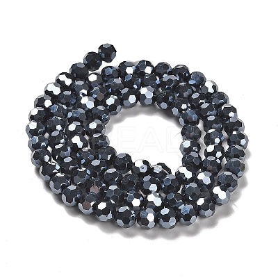 Electroplate Opaque Glass Beads Strands LS-EGLA-A035-P6mm-A18-1