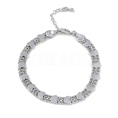 Rack Plating Brass Bracelets for Women BJEW-K244-04P-1