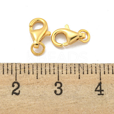 925 Sterling Silver Lobster Claw Clasps STER-C005-09G-1