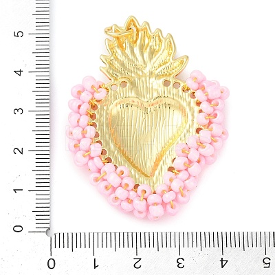 Brass Measle Pendants KK-S390-01G-05-1