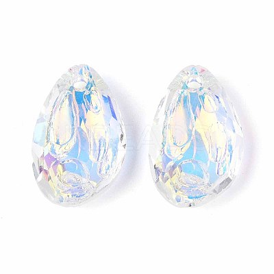 112Pcs Electroplate Glass Charms EGLA-T029-04B-1