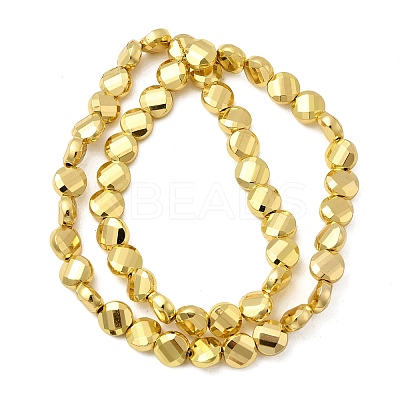 Electroplate Glass Beads Strands EGLA-F166-15-1