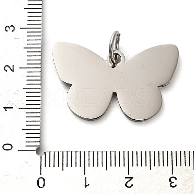 304 Stainless Steel Stamping Blank Tag Pendants STAS-H438-06P-1