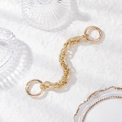 Aluminium Textured Rope Chain Bag Extension Chains FIND-JF00162-02-1